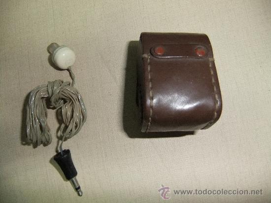 Radios antiguas: auricular de radio con su funda - Foto 2