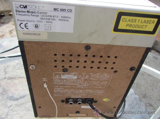 Radios antiguas: MINICADENA CLA TRONIC MC095CD - Foto 2