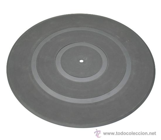 Radios antiguas: MAT plato turntable caucho negro 280x2 mm - Foto 1