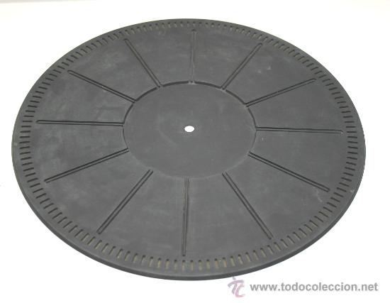 Radios antiguas: MAT plato Turntable caucho negro 274x3mm - Foto 1