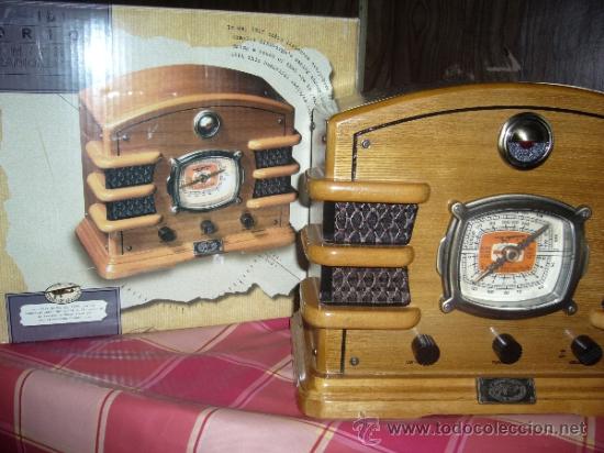 Radios antiguas: RADIO DE MADERA CON CASETTE - Foto 4