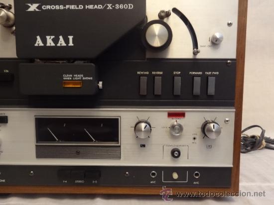 Radios antiguas: MAGNETOFONO CINTA ABIERTA AKAI X-360D - Foto 7