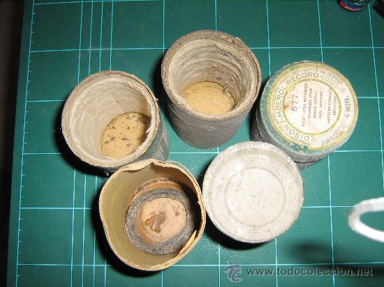 Radios antiguas: LOTE DE 5 CAJAS VACIAS DE CILINDROS DE CERA - Foto 3