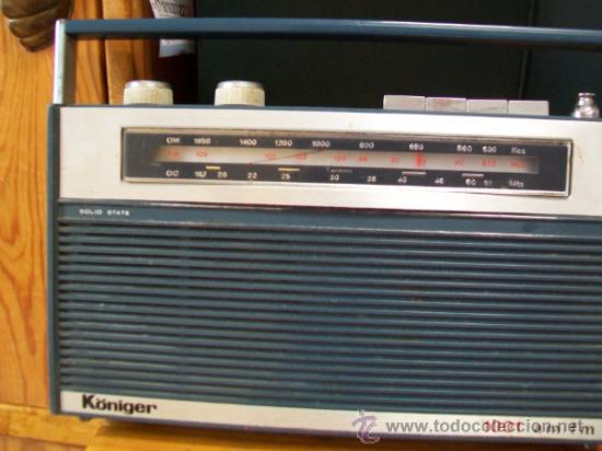 Radios antiguas: Radio Transistor K&Ouml;NIGER. - Foto 8