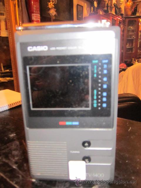 Radios antiguas: Radio transistor Casio LLD Pocket TV-1400. Medida: 8,5 x 15 x 3 cms. fondo. - Foto 2 - 40907871