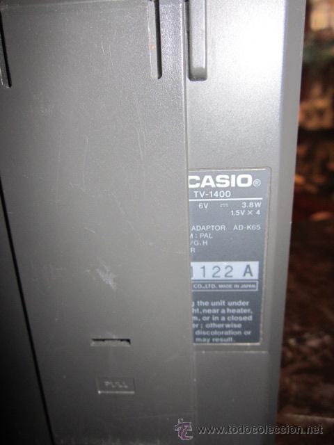 Radios antiguas: Radio transistor Casio LLD Pocket TV-1400. Medida: 8,5 x 15 x 3 cms. fondo. - Foto 4 - 40907871