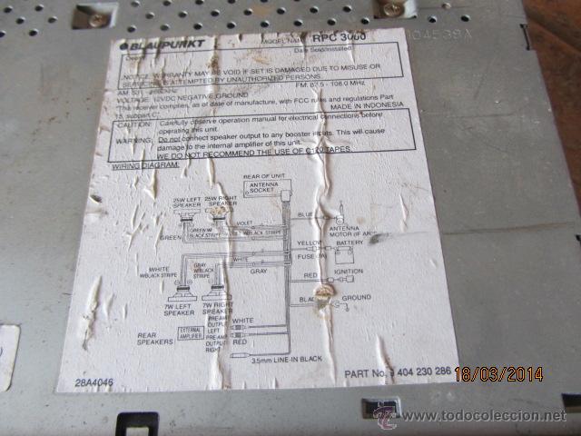 Radios antiguas: RADIOCASETTE PARA COCHE BLAUPUNK - Foto 3