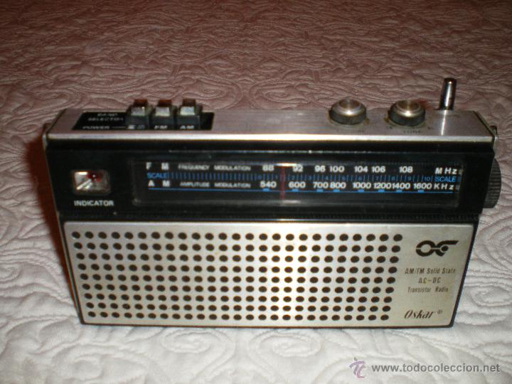 Radios antiguas: TRANSISTOR DE LA MARCA OSKAR DE LOS A&Ntilde;OS 1970-1980 - Foto 1