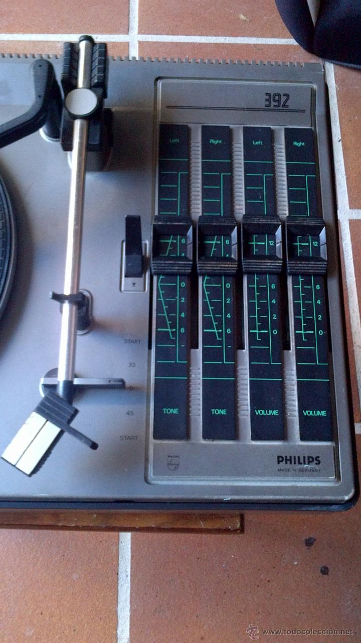 Radios antiguas: PICU TOCADISCOS A&Ntilde;OS 70 PHILIPS 392 STEREO - Foto 4
