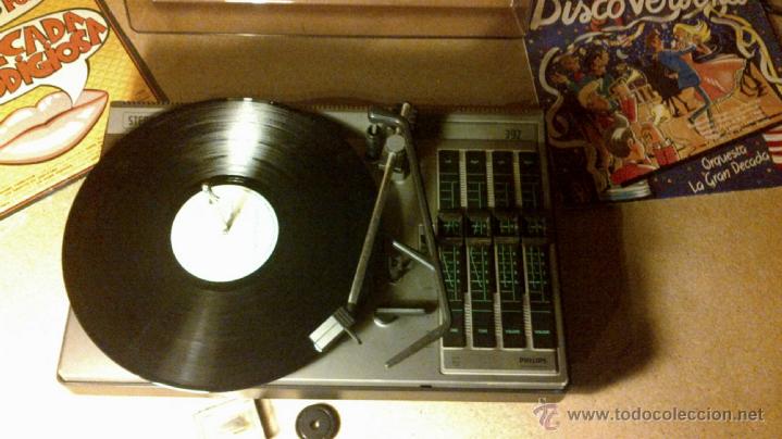 Radios antiguas: PICU TOCADISCOS A&Ntilde;OS 70 PHILIPS 392 STEREO - Foto 10