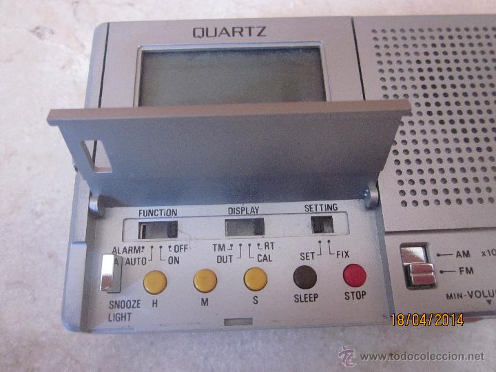 Radios antiguas: RELOJ RADIO GREGORY D-2 QUARTZ - Foto 3