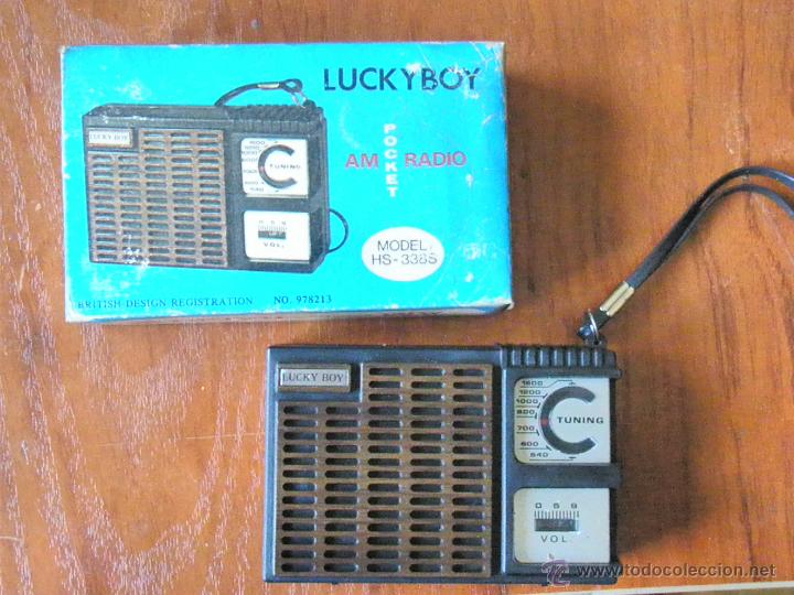 Radios antiguas: RADIO TRANSISTOR LUCKY BOY CON CAJA FUNCIONANDO - Foto 2