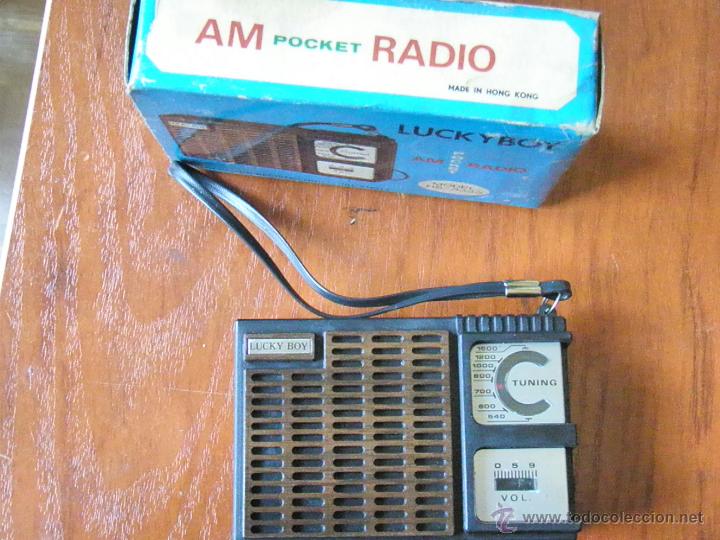 Radios antiguas: RADIO TRANSISTOR LUCKY BOY CON CAJA FUNCIONANDO - Foto 3