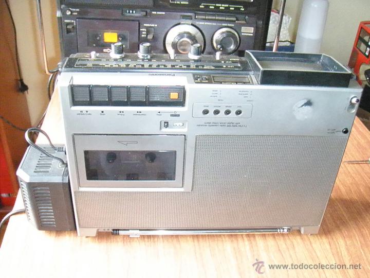 Radios antiguas: RADIO CASSETTE CON TV PANASONIC FUNCIONANDO - Foto 5