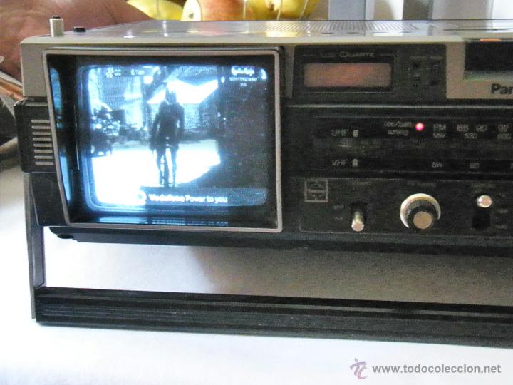 Radios antiguas: RADIO CASSETTE CON TV PANASONIC FUNCIONANDO - Foto 6