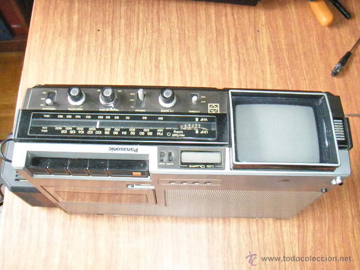 Radios antiguas: RADIO CASSETTE CON TV PANASONIC FUNCIONANDO - Foto 7