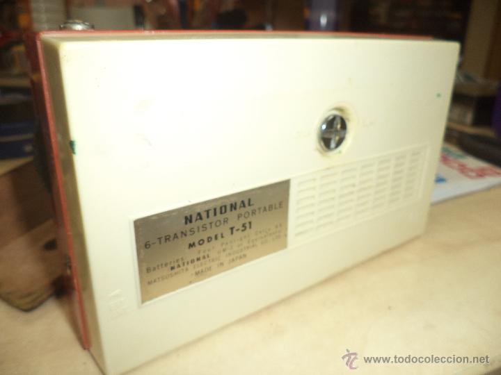 Radios antiguas: Transistor de onda media NATIONAL de 1962 - Foto 3