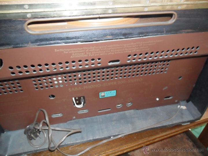 Radios antiguas: RADIO - TOCADISCOS A&Ntilde;OS 50 - 60 DE LA CASA SABA - Foto 11