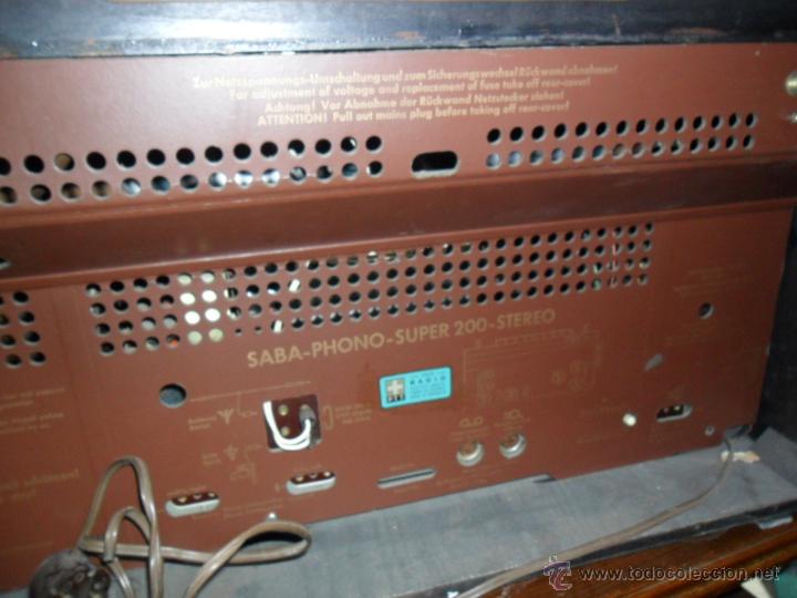 Radios antiguas: RADIO - TOCADISCOS A&Ntilde;OS 50 - 60 DE LA CASA SABA - Foto 12
