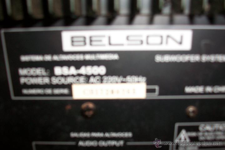Radios antiguas: HOME CINEMA- BELSON- MODELO BSA 4500 - Foto 5
