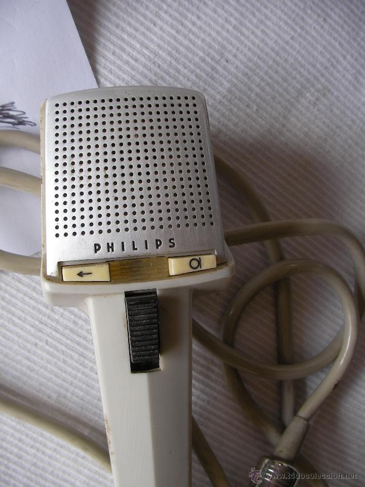 Radios antiguas: ANTIGUO MICROFONO PHILIPS EN BUEN ESTADO - Foto 2