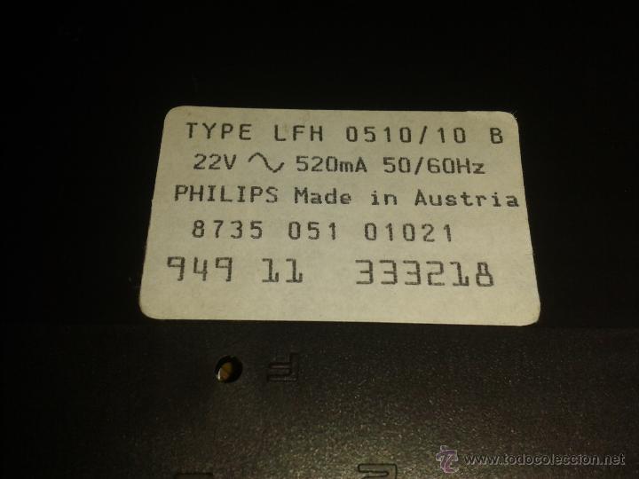 Radios antiguas: DICTATION SSYTEM PHILIPS 510 LFH 0510/10 B - Foto 5