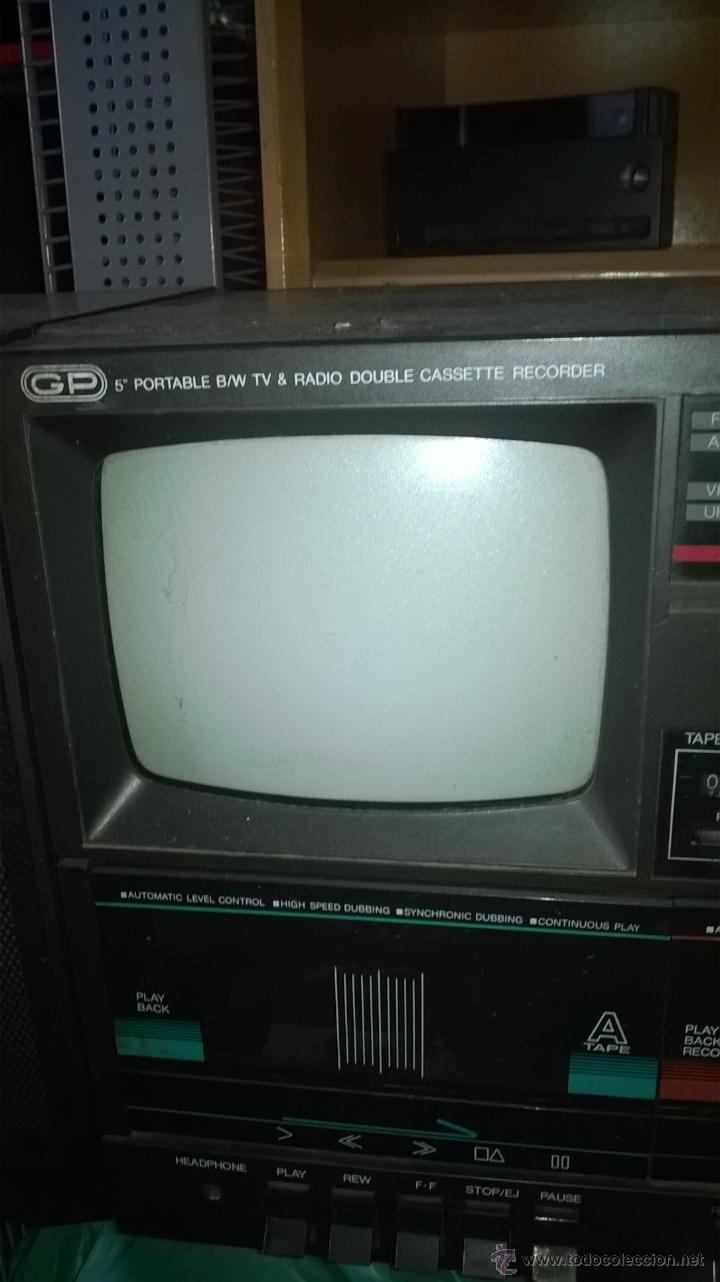 Radios antiguas: radio Cassete tv antiguo - Foto 3
