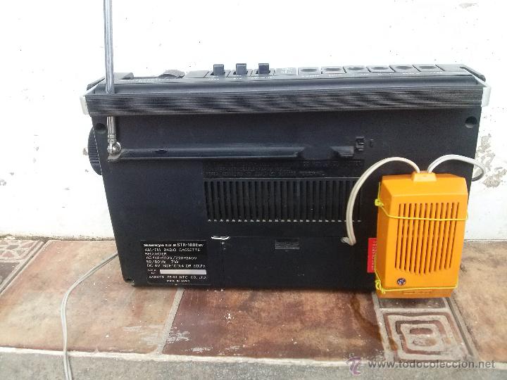 Radios antiguas: radio cassette recorder sankyo srt 100 e japon funciona - Foto 2