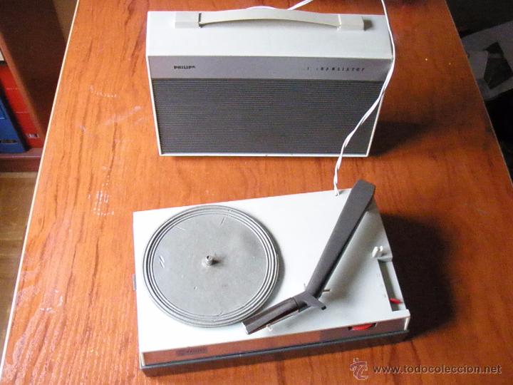 Radios antiguas: TOCADISCOS PHILIPS ALL TRANSISTOR FUNCIONANDO - Foto 4