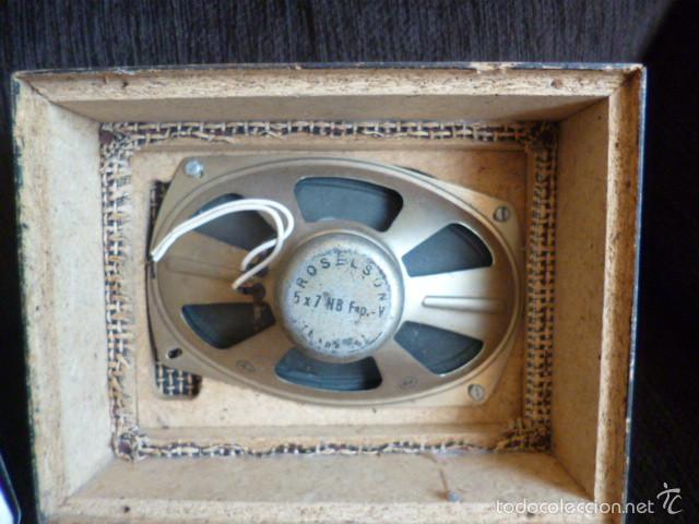Radios antiguas: antiguo altavoz roselson para tocadiscos - Foto 3