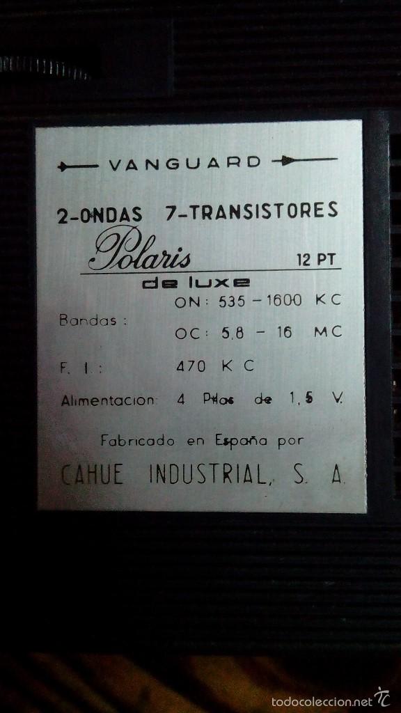 Radios antiguas: Vanguard - Foto 3