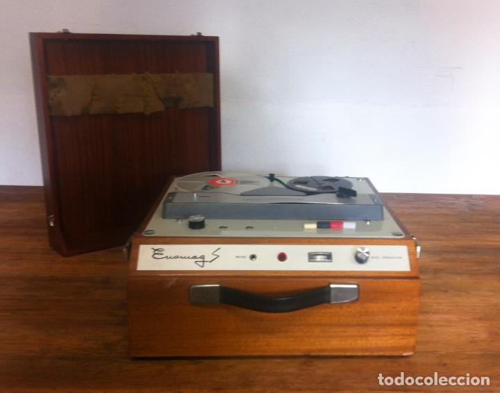 Radios antiguas: Magnet&oacute;fono Enomag S Retro Vintage - Foto 2