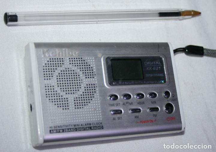 Radios antiguas: RADIO DIGITAL PEQUE&Ntilde;A KCHIBO KK-821, FUNCIONANDO - Foto 1