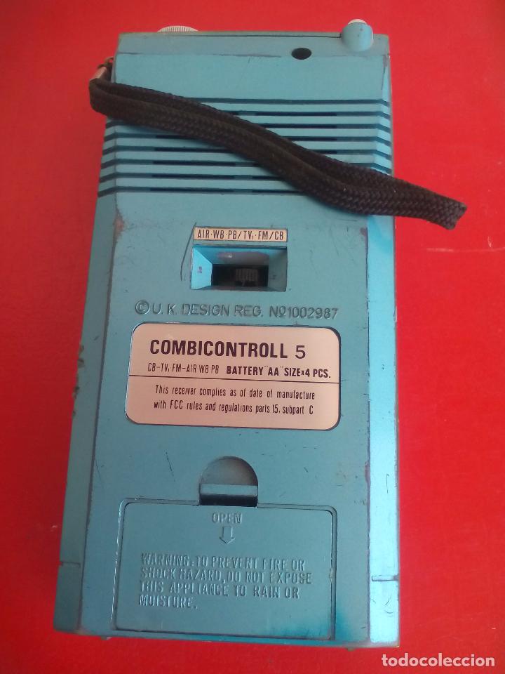 Radios antiguas: Radio transistor marca Pan internacional combicontroll 5. Made in UK - Foto 3