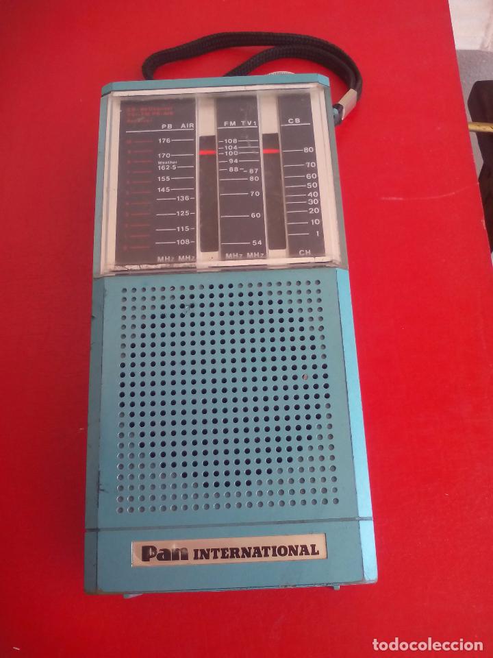 Radios antiguas: Radio transistor marca Pan internacional combicontroll 5. Made in UK - Foto 4