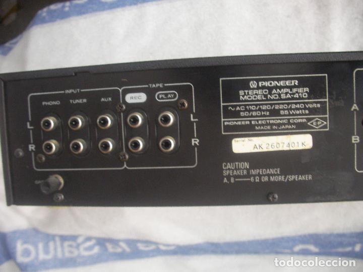 Radios antiguas: ANTIGUO AMPLIFICADOR PIONNER SA 410 - Foto 7