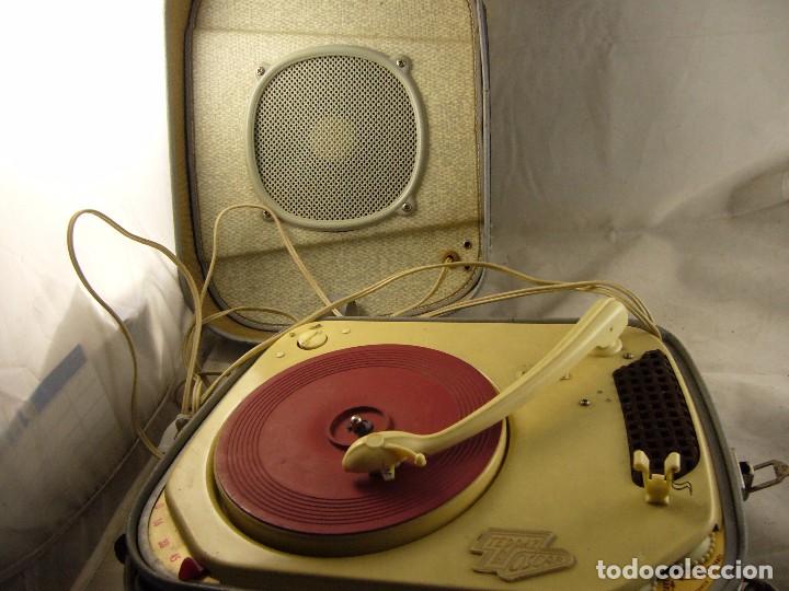 Radios antiguas: Tocadiscos teppaz lyon oscar La funda es el altavoz, Sin Probar - Foto 15