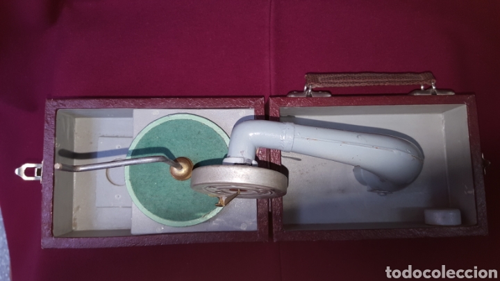 Radios antiguas: TOCADISCOS FUNCIONAMIENTO A MANO - Foto 4