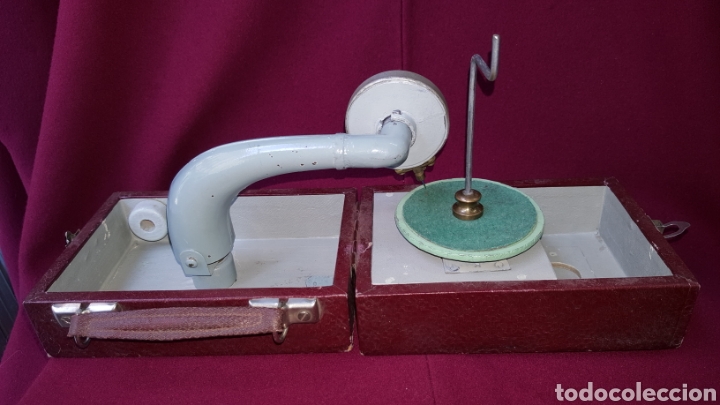 Radios antiguas: TOCADISCOS FUNCIONAMIENTO A MANO - Foto 6