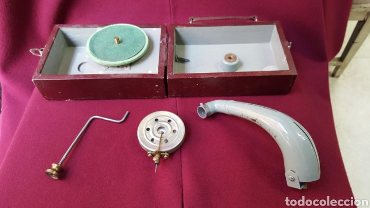 Radios antiguas: TOCADISCOS FUNCIONAMIENTO A MANO - Foto 12