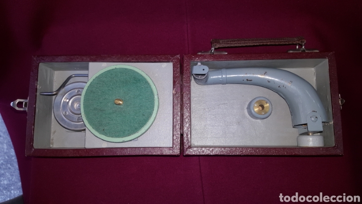 Radios antiguas: TOCADISCOS FUNCIONAMIENTO A MANO - Foto 15