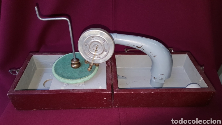Radios antiguas: TOCADISCOS FUNCIONAMIENTO A MANO - Foto 23