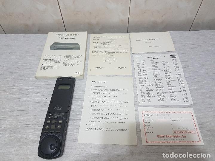 Radios antiguas: MANDO HITACHI MODELO VT-RM183E + INSTRUCCIONES - ORIGINAL - Foto 1