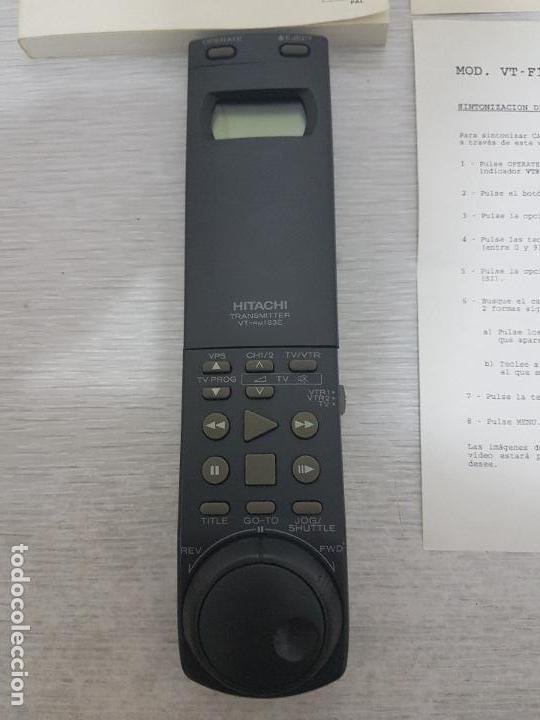 Radios antiguas: MANDO HITACHI MODELO VT-RM183E + INSTRUCCIONES - ORIGINAL - Foto 2