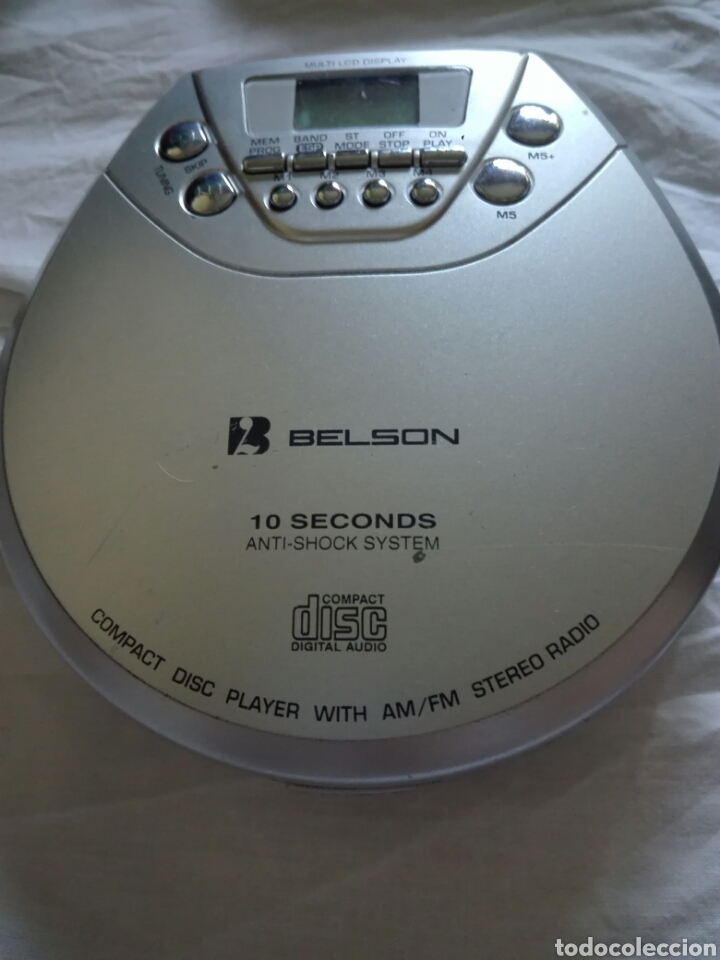 Radios antiguas: COMPACT DISC BELSON BSA-160 , A PILAS Y CONEXION TRANSFORMADOR - Foto 1