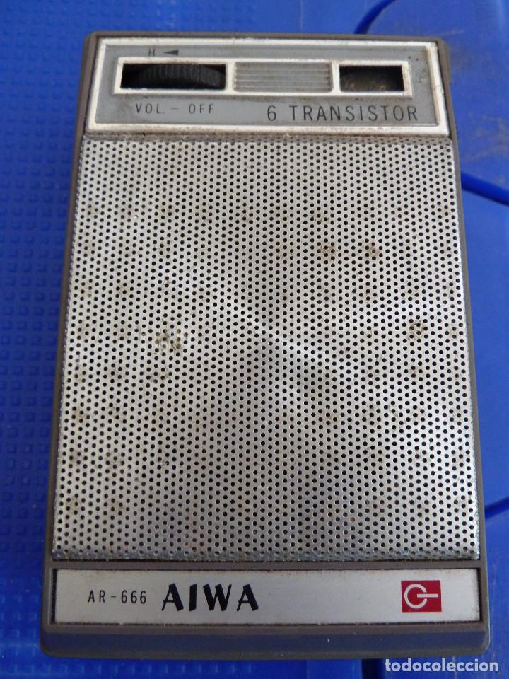 Radios antiguas: RADIO TRANSISTOR PEQUE&Ntilde;A AIWA AR-666 - Foto 1