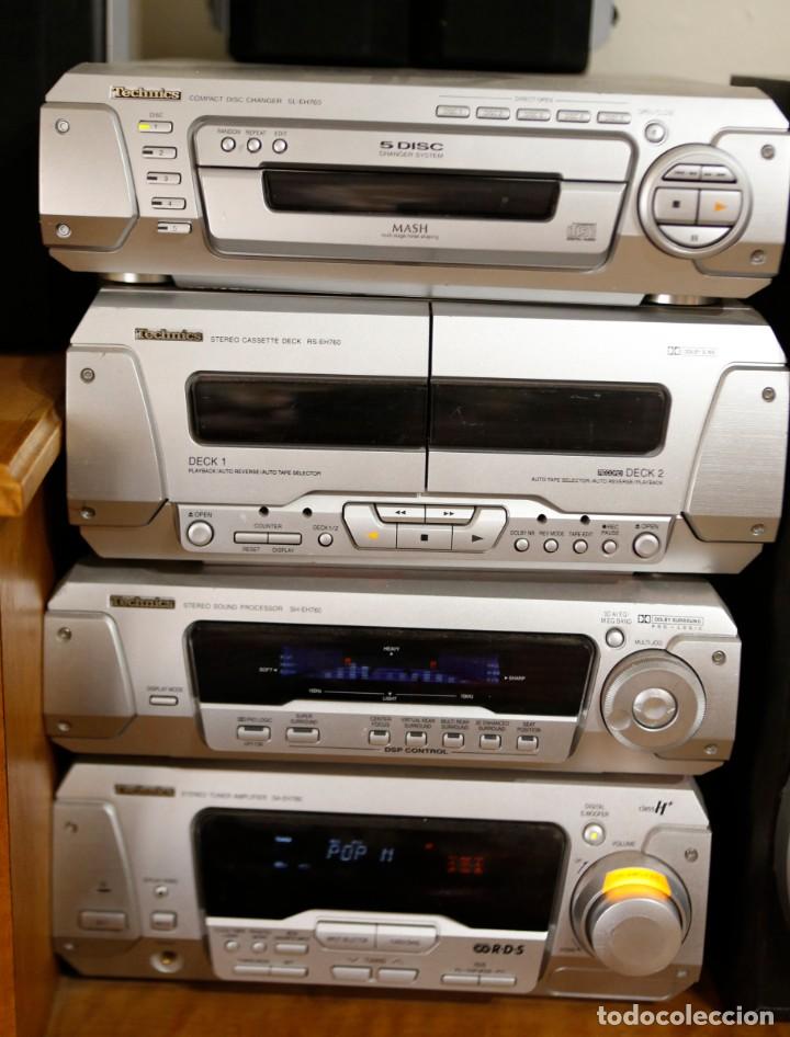 Radios antiguas: Cadena modular Technics mas cuatro altavoces, espectacular sonido  (c) - Foto 2