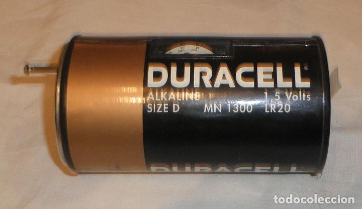 Radios antiguas: radio transistor con forma de pila Duracell - Foto 1
