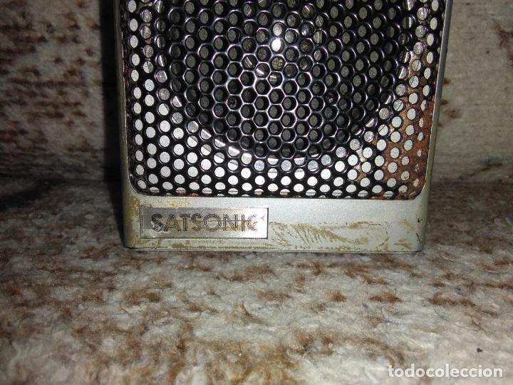 Radios antiguas: TRANSISTOR RADIO SATSONIC vintage - Foto 6