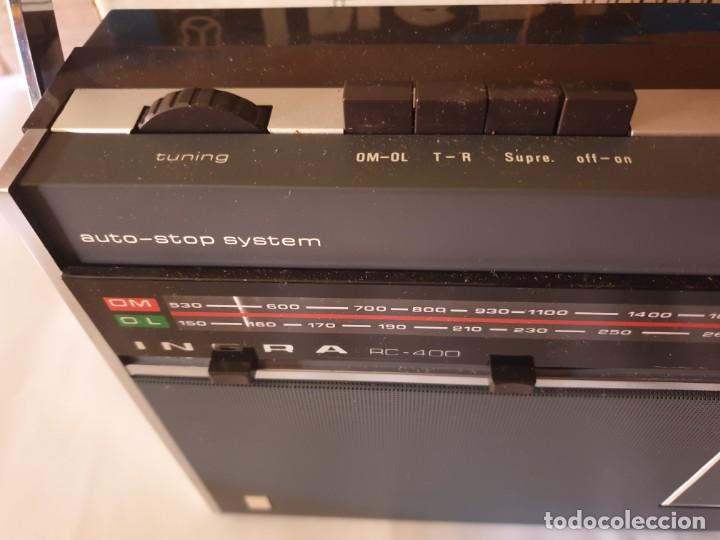 Radios antiguas: RADIO CASETTE  INGRA  RC 400 - Foto 4